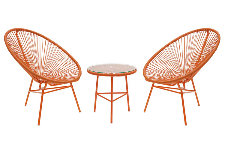 Garden Side Table with 2 Garden Chairs Set (Used)